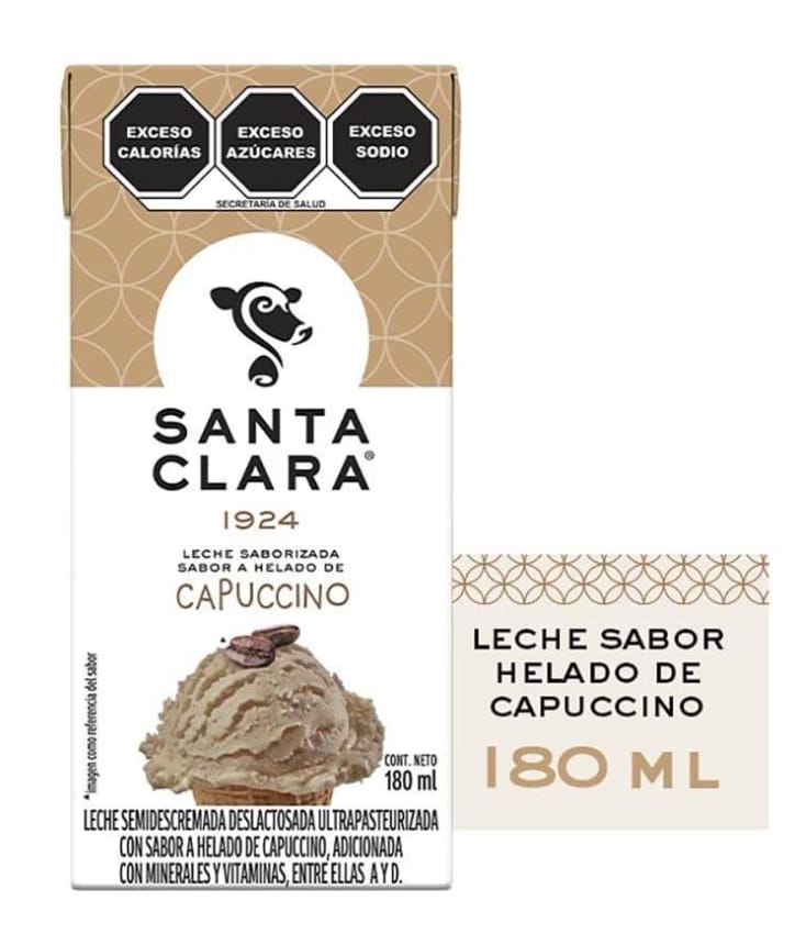 Leche Santa Clara Sabor Capuccino 180ml